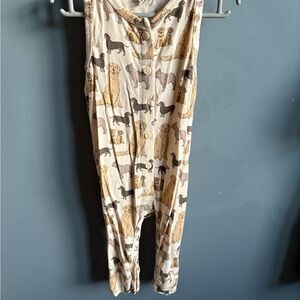 Kate Quinn Cream Dog Print Jumpsuit